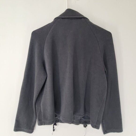 Anthropologie Marrakech Lange Jacket Grey Moto Jacket Cropped Zip Up sz Medium - Picture 5 of 9